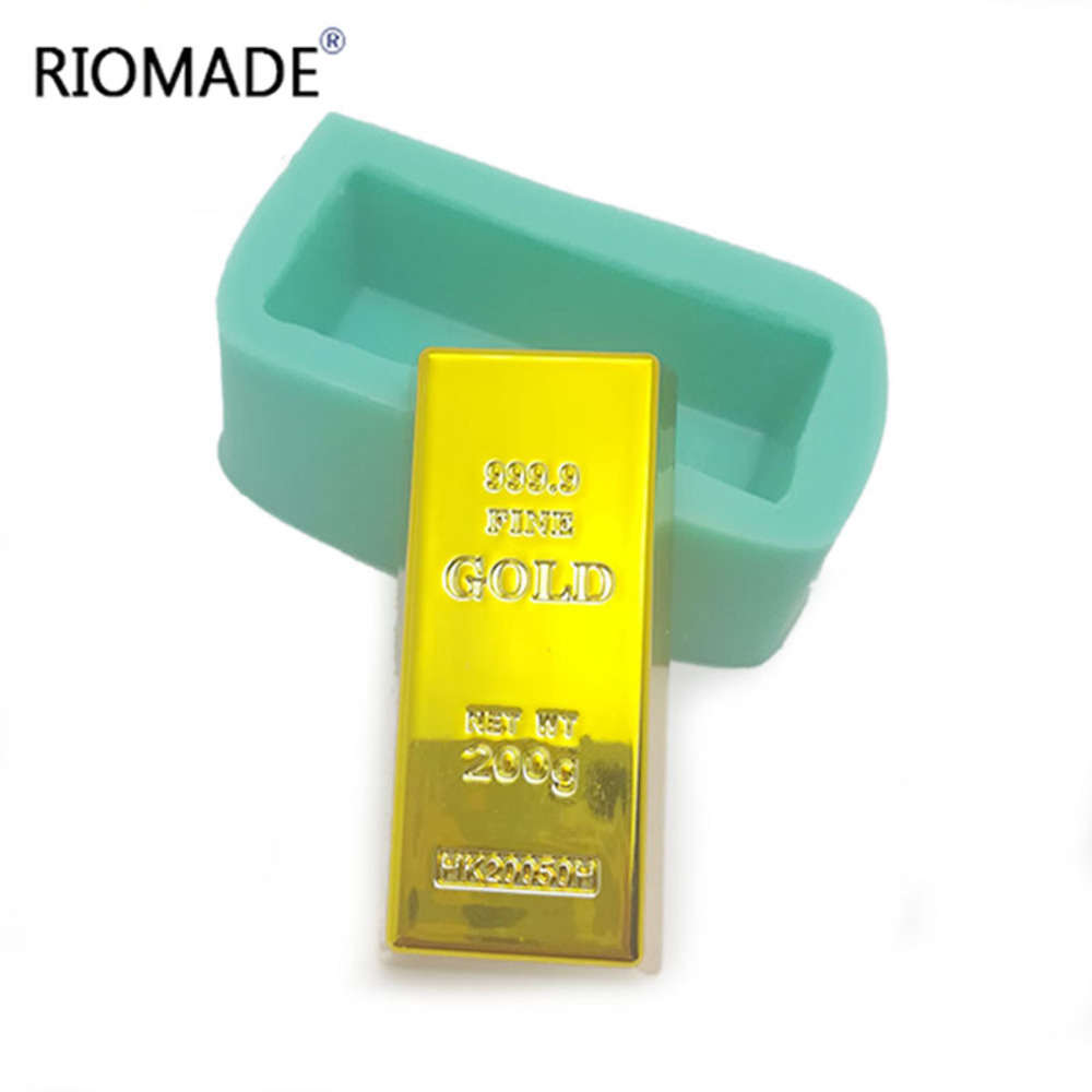 Candle Molds - Силиконовая форма в форме золотого слитка