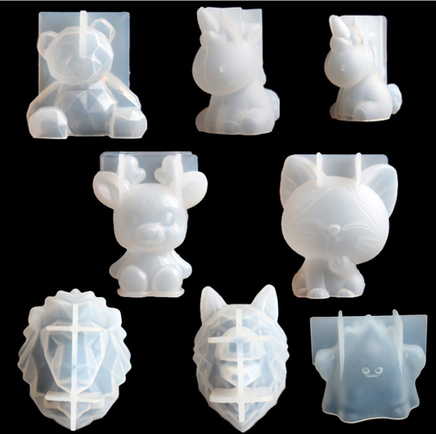 Candle Molds - Прозрачные силиконовые формы для единорога из