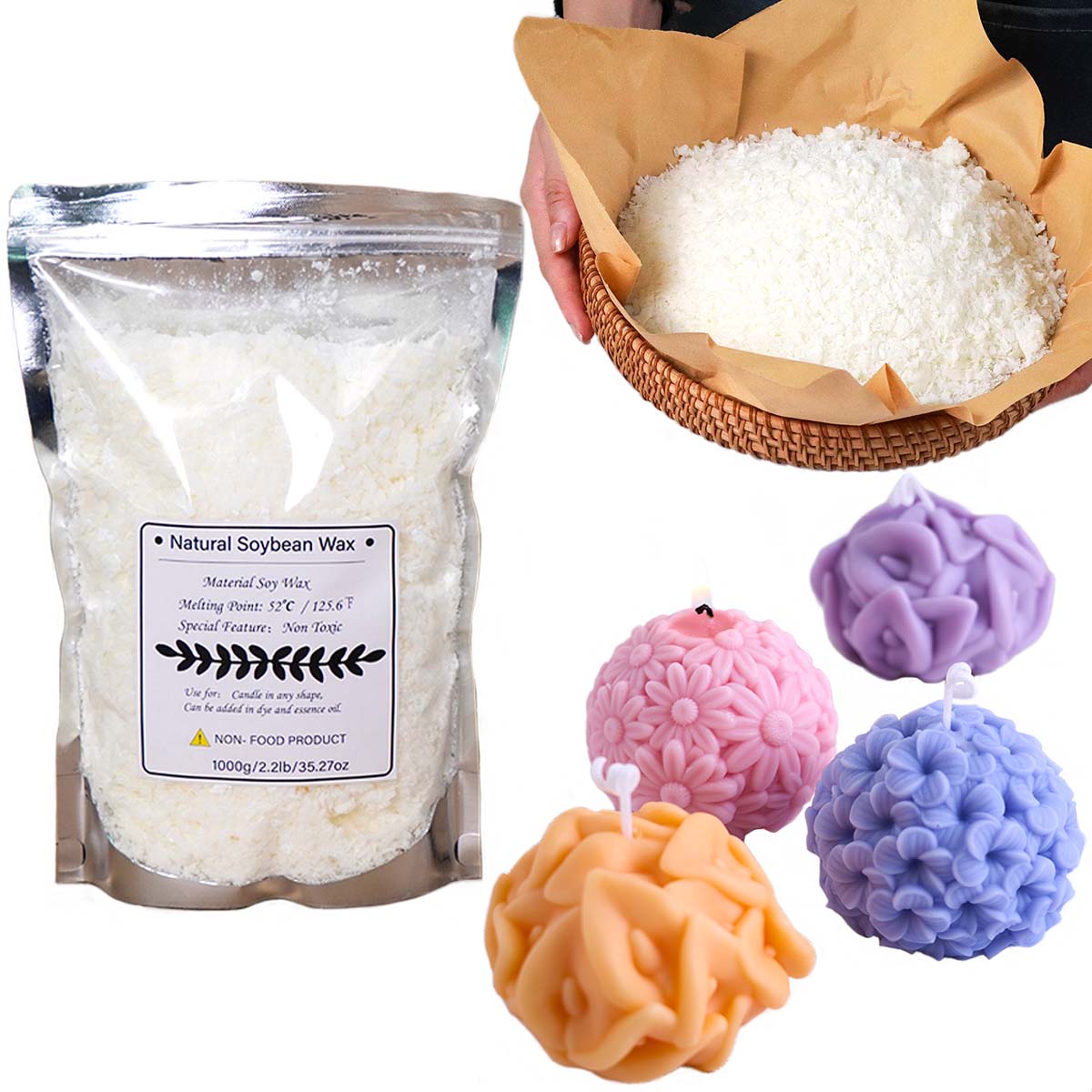 100/250/500/1000 г натуральный – обзор и цена Candle Making Kit