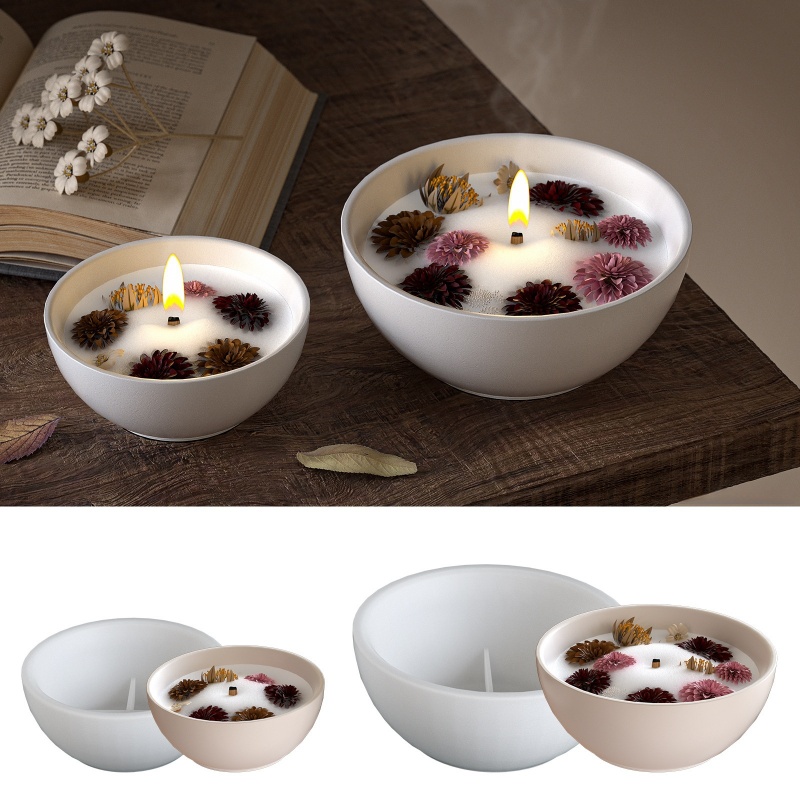 Круглая чаша для свечей, бетон – обзор и цена Candle Containers